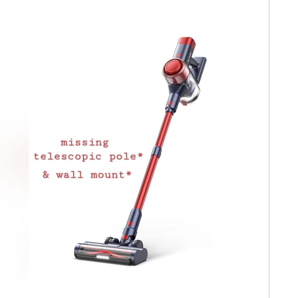 Buture VC50 Lightweight Cordless Vacuum Cleaner 450W/33KPA Red, See Desc*